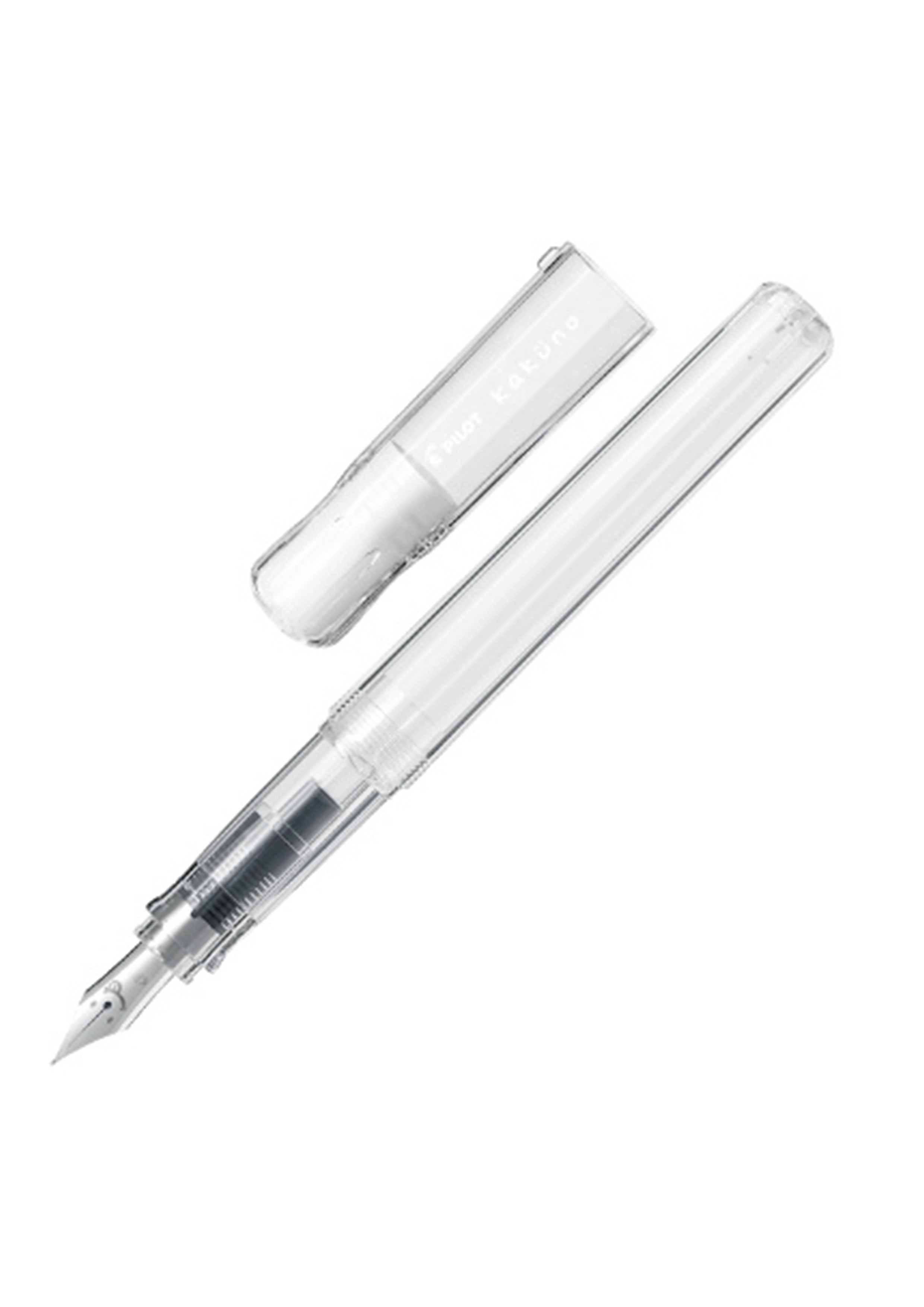 PILOT万年筆カクノ　細字透明軸